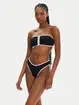 Seafolly Zipper Bandeau Bikini Top - Black