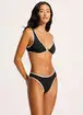 Seafolly High Leg Bikini Bottom - Black