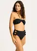 Seafolly Beau High Rise Bikini Bottom Black