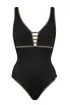 Maryan Mehlhorn Women Black One Piece Swimsuit