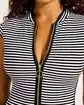 Seafolly Clubhouse Cap Sleeve Zip Front One Piece Swimsuit - Photo 6
