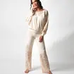 Хлопковая пижама женская Marjolaine 6VER5501-ivoire
