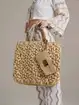 PHO Firenze Bag Straw Tote - Beige - Photo 3