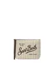MC2 Saint Barth Aline Striped Linen Women Clutch - Beige - Photo 1