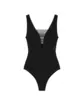 Pain de Sucre Alice Plunge One Piece Swimsuit - Black - Photo 1