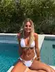 Beach Bunny Alden White Brazilian Bikini Bottom