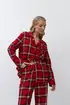 Aruelle Bell Red Cotton Pajama Set Women