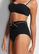 Seafolly Active Piped Waist High Bikini Bottom