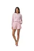 MC2 Saint Barth Cate Women Velvet Shorts - Pink - Photo 3