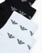 Emporio Armani Men Ankle Socks 2-Pack - Black and White - Photo 2