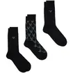 Набор носков мужских 3 пары Emporio Armani EM000554-pack-black - Фото 1