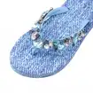 Mooilo Women's Flip Flops - Light Blue