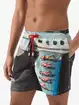 MC2 Saint Barth Gustavia Swim Shorts with St. Barth Airlines Print - Photo 3