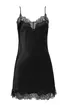 Sainted Sisters Silk Nightgown - Black - Photo 1