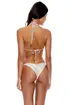 Luli Fama Golden Luli Triangle Bikini Top - Gold