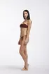 Fisico Bandeau Bikini Top - Marsala