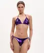 Fisico Viola Triangle Bikini Top with Sequins - Photo 3