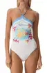 MC2 Saint Barth Meryem One Piece Swimsuit with Mykonos Print - Photo 3